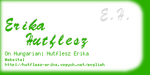 erika hutflesz business card